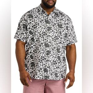 Harbor Bay Monochrome Floral Button Down Shirt